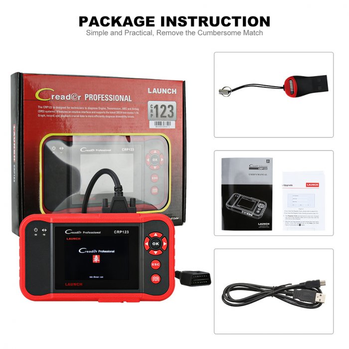 LAUNCH Creader CRP123 Automotive Code Reader Car diagnostic toolCRP123